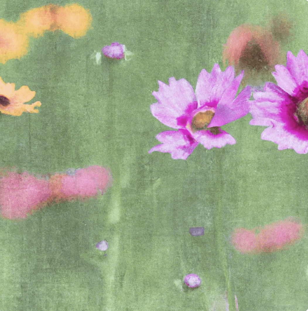 Painterly flowers